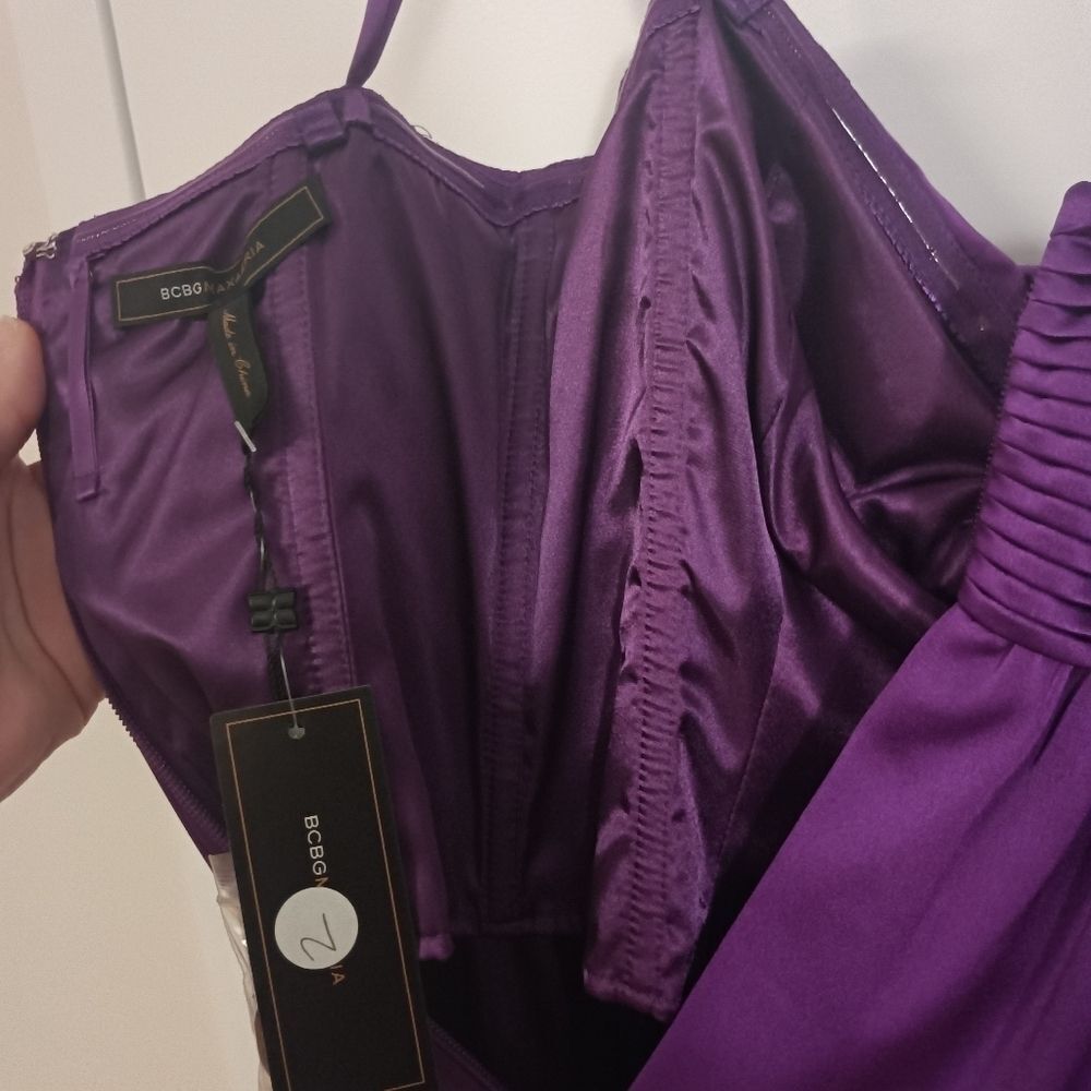 Bcbgmaxazria NWT Removable Strap Orchid Dress NWT - Picture 11 of 13